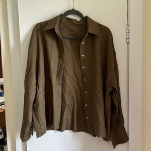 Daily Drills Linen Button down